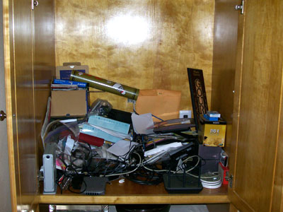 Non-functional electroincs cabinet